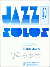 Jazz Solos for Alto Sax: Volume 1
